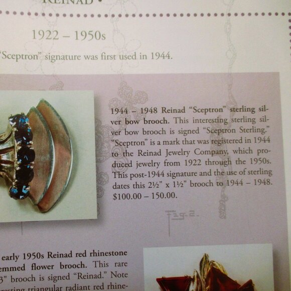 SCEPTRON Reinad Sterling Vermeil Book Piece Brooch ~ RARE Designer Brooch - Picture 9 of 16